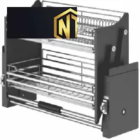 Giá Chén Bát Nâng Hạ Di Động 2 Tầng VIP R015-900 tại Long Tân